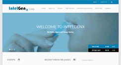 Desktop Screenshot of intelgenx.com