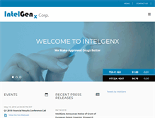 Tablet Screenshot of intelgenx.com